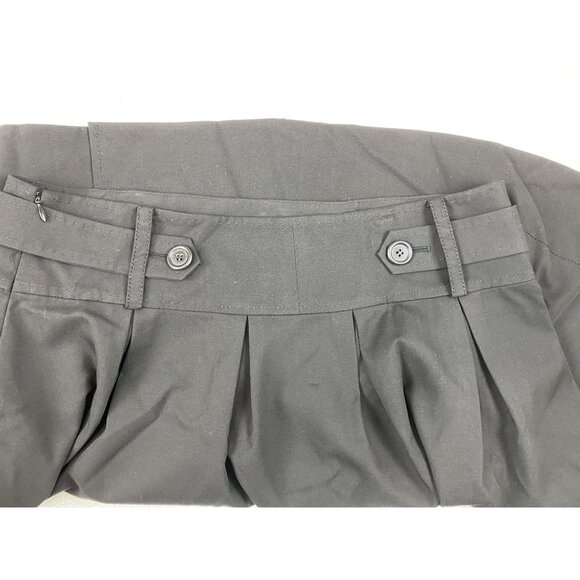 VTG Y2K Women SZ 14 Black Academia Career Preppy Double Breasted Buttons Skirt - Picture 8 of 10